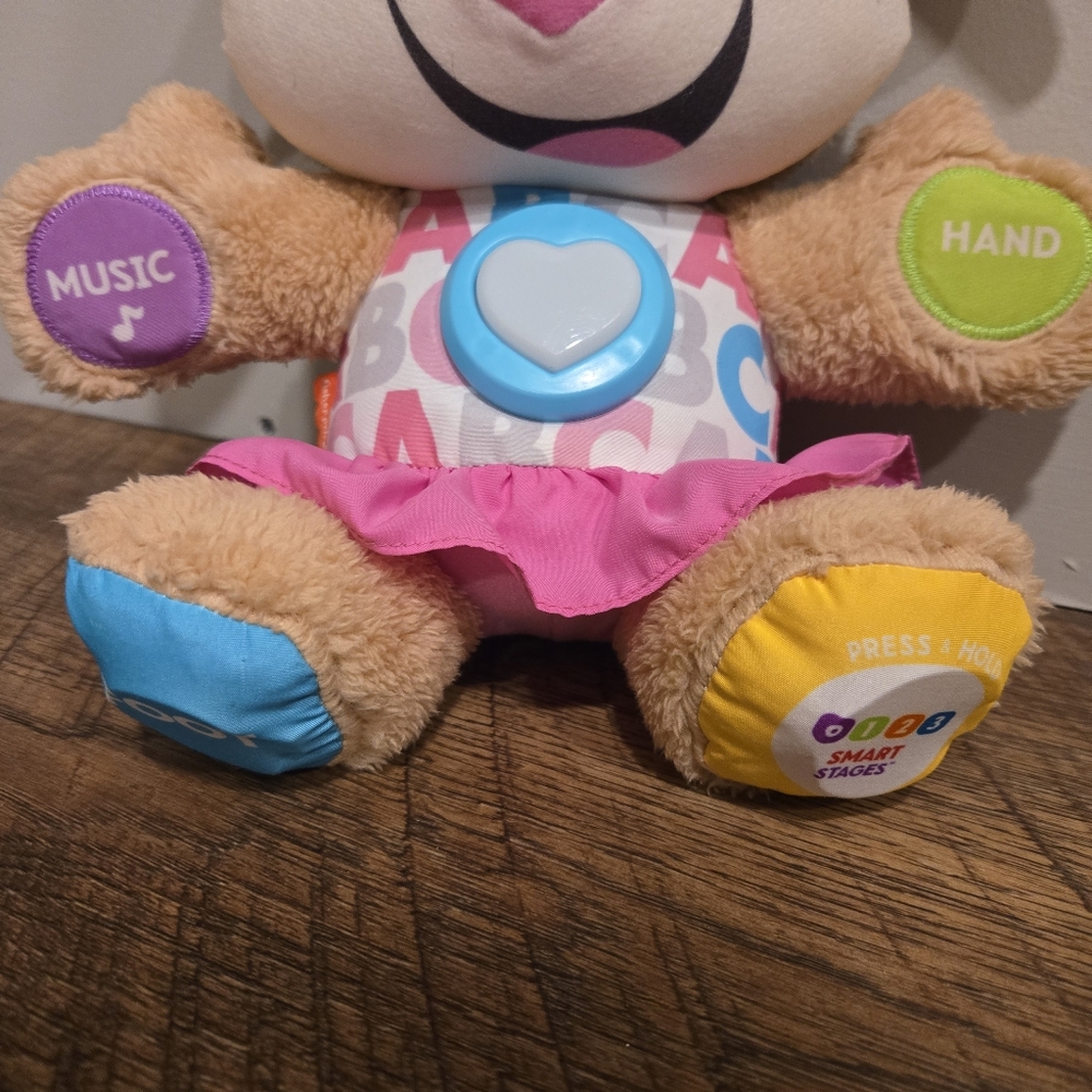 Fisher Price Laugh & Learn Smart Stages Sis Interactive Stuffed Animal Dog Puppy - Picture 3 of 4